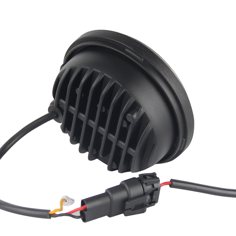 4.5 "pulgadas LED luces de niebla con ojos de ángel para Harley Motorcycle JG-W002B