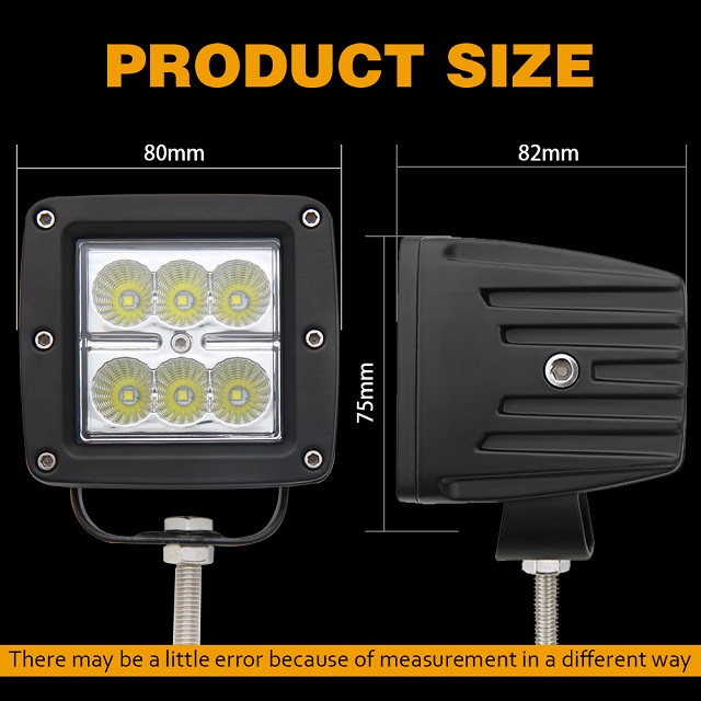Luz de trabajo LED DC montada en camión 996 18W