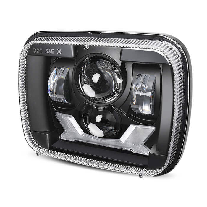 Flatillo LED de 5 × 7 Rectangle Angel Eye LED JG-T004 YY
