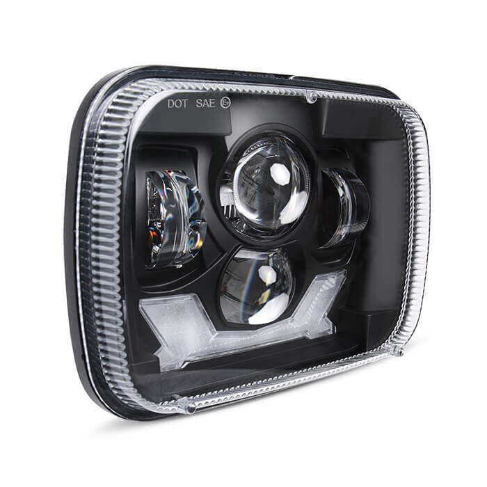 Flatillo LED de 5 × 7 Rectangle Angel Eye LED JG-T004 YY
