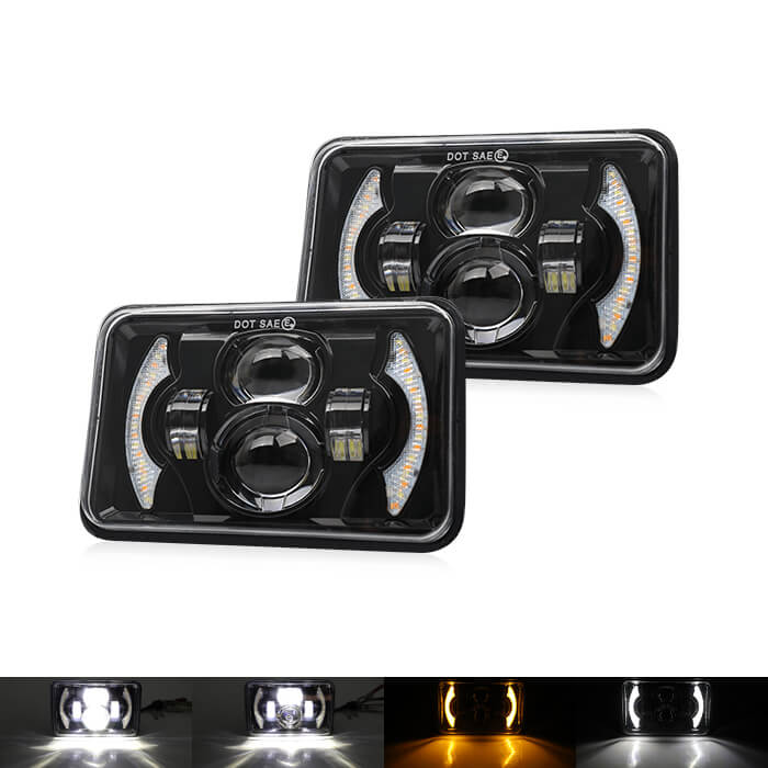 4x6 Crescent Halo Faro rectangular al por mayor JG-T001-YY