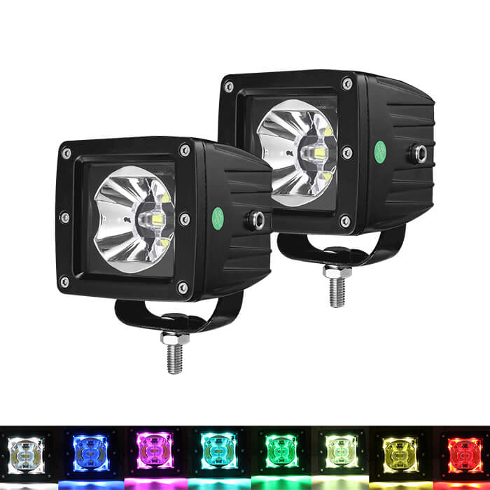 3 pulgadas RGB LED LED para vehículos todoterreno JG-995R